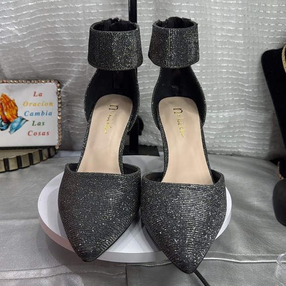 (T5)N by Nicole Miller - Women's Carty Pointed Toe Zip Pumps Stiletto Heel 8.5M - Picture 2 of 14